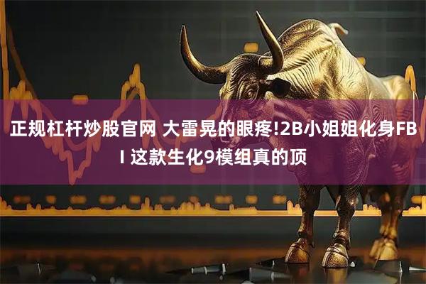 正规杠杆炒股官网 大雷晃的眼疼!2B小姐姐化身FBI 这款生化9模组真的顶